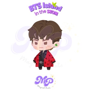 BTS Island in the SEOM Taehyung / Digital stickers / PNG files image 4