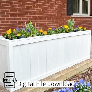 Houtbewerkingsplannen voor doe-het-zelf XL plantenbak (pdf-download)