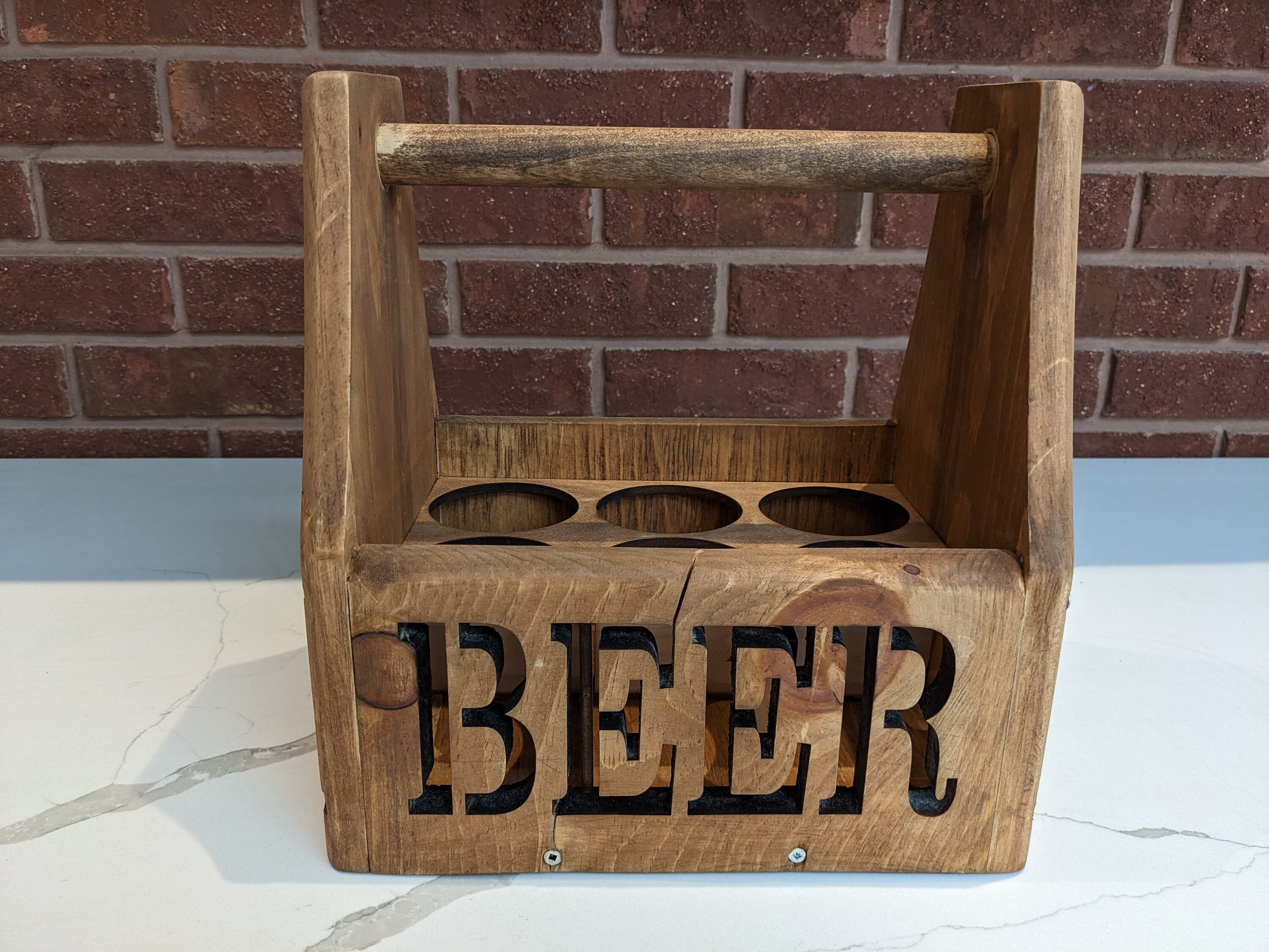 Beer Caddy Woodworking Plans SVG, Lightburn, Print Download Etsy