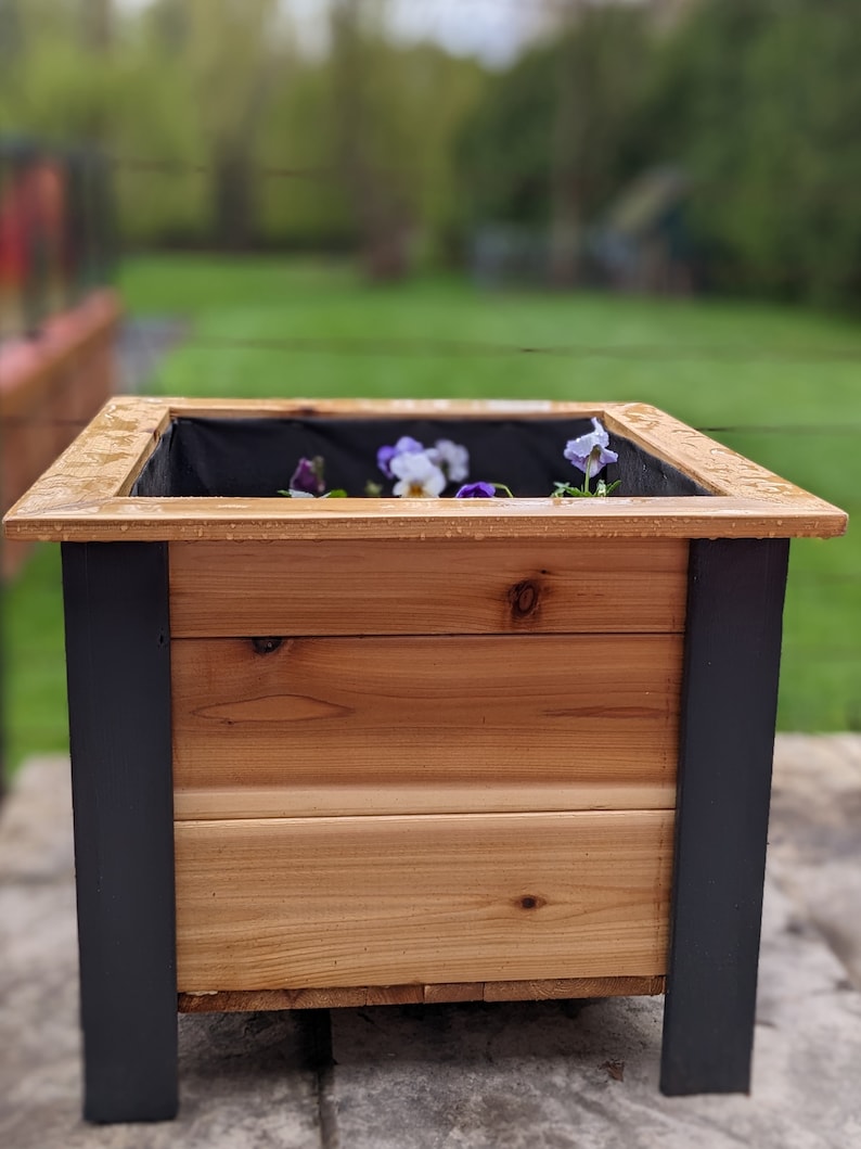 DIY Garden Planter Building Plan Wooden Garden Planter Design Etsy