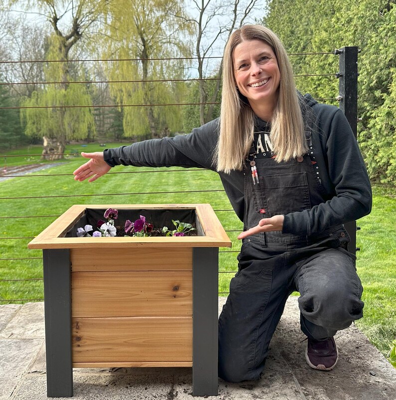 DIY Planter Box Woodworking Plans PDF Download Etsy