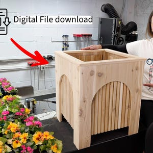 DIY Bogen Planter Box Holzbearbeitungspläne (PDF Download)