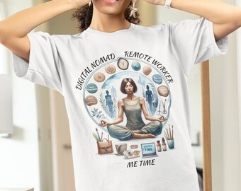 Camiseta Me Time, Camisa de trabajo remoto, Camiseta nómada digital, Camisa de trabajo desde casa, Trabajo desde cualquier lugar, Camiseta de viaje, Freelancer, Después del trabajo