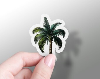 Palm Tree Aufkleber Natur Aufkleber Strand Aufkleber Vinyl Aufkleber Laptop Spaß Beachy Hydroflask Aufkleber Strand Journal Aufkleber Sommer Telefon Aufkleber