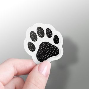 Paw Print Sticker, Cute, Paw Print Decal, Stationary Sticker, Dog Mom Car Decal, Gift for Animal Lover, Pet Owner, Phone Case Sticker, Cat