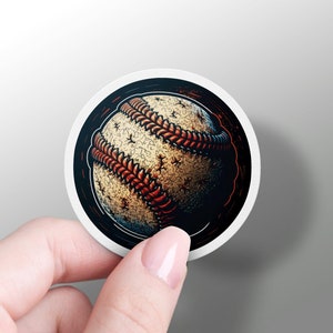 Baseball Sticker Baseball Ball Decal Spring Sport Vinyl Sticker Laptop Cool Hydroflask Sticker Yeti Sticker Phone Sticker Baseball Lover