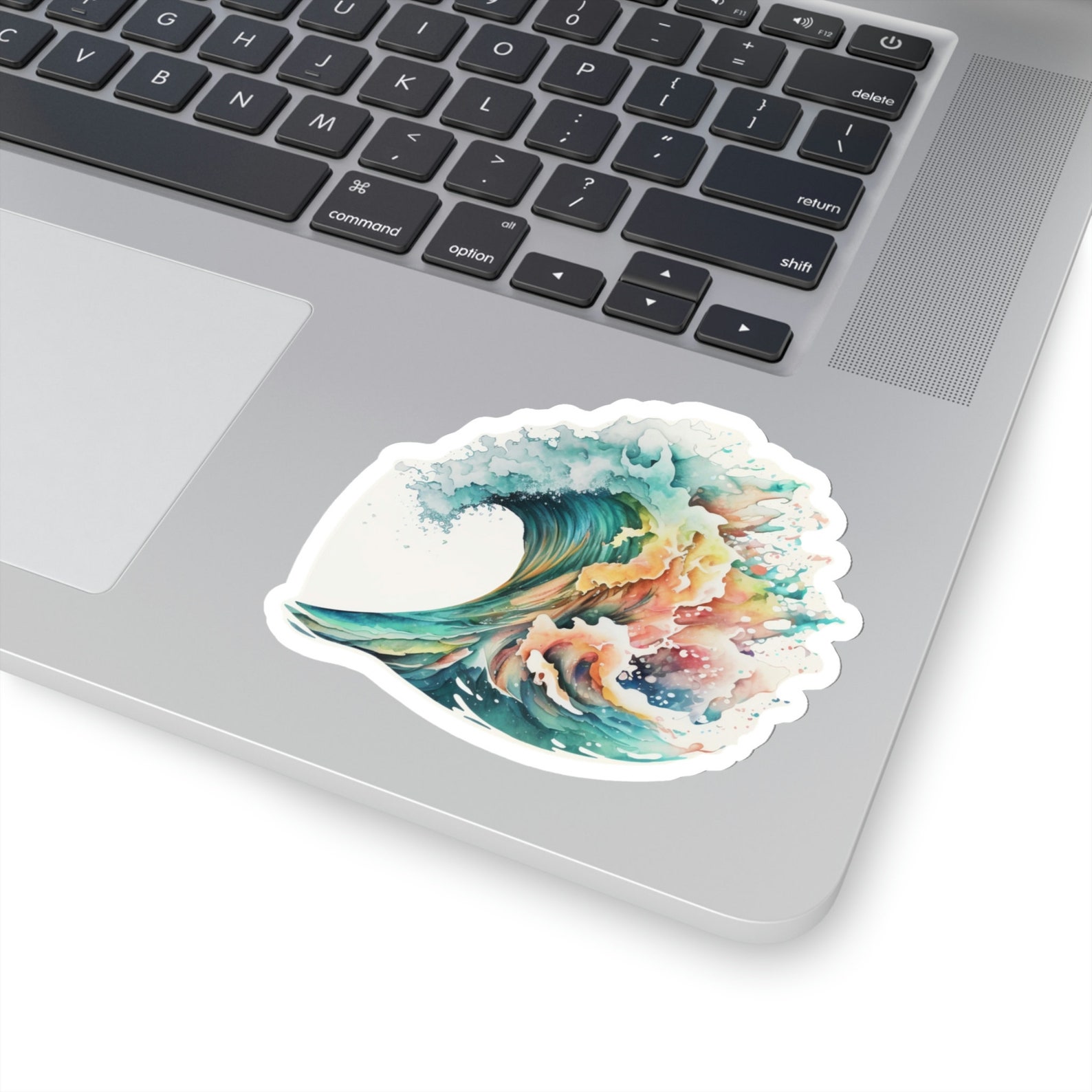 Watercolor Wave Sticker, Wave Decal, Phone Case Sticker, Great Wave ...