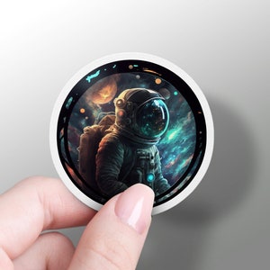 Astronaut Aufkleber Weltraum Aufkleber Bunte Astronaut Vinyl Aufkleber Laptop Aufkleber Hydroflask Space Lover Aufkleber Notebook Aufkleber Phone Sticker