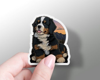 Bernese mountain Dog Sticker, Bernese Mountain Dog Car Decal, Puppy Sticker, Hydroflask Sticker Kinde Sticker Phone Case Sticker, Dog Mom