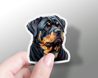 Rottweiler Dog Sticker Dog Decal Sticker Cute Vinyl Dog Owner Stickers for Laptop Pet Hydroflask Sticker Notebook Sticker Rottweiler Lover