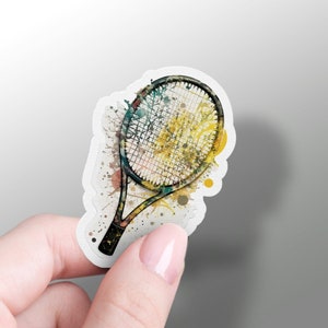Tennisschläger Aufkleber Cooles Tennis-Liebhaber-Geschenk Vinyl Tennisschläger Telefon-Aufkleber Tennisschläger Aufkleber Cooles Hydroflask Aufkleber Tennis-Liebhaber-Geschenk