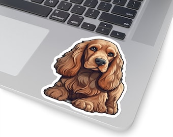 Cocker Spaniel Sticker, Dog Mom Car Decal, Cocker Spaniel Themed Gifts for Woman, Vinyl Car Decals, Cute Phone Charm, Cocker Spaniel Gifts
