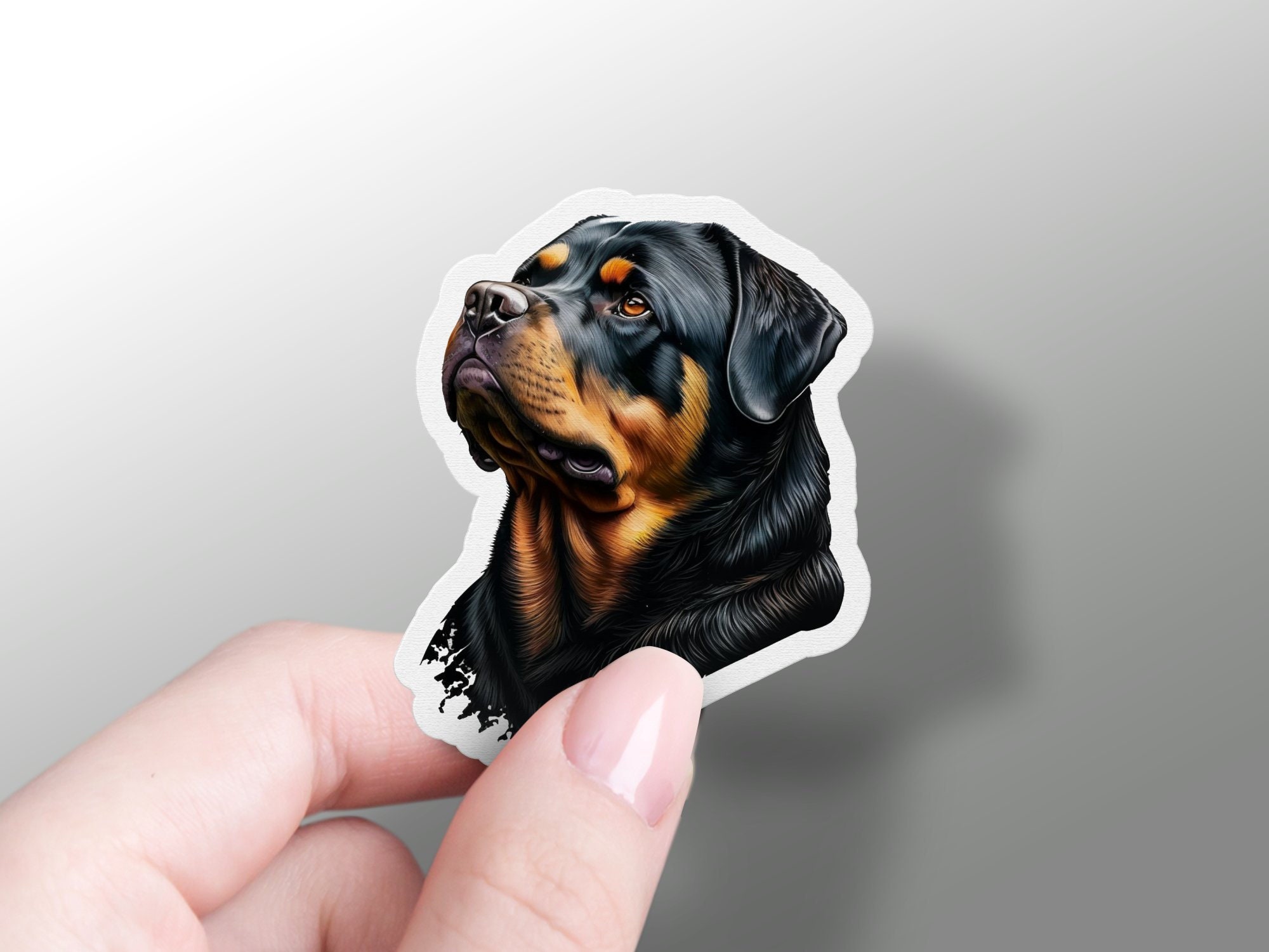Rottweiler Dog Sticker Pet Decal Sticker Cute Vinyl Dog Owner Sticker ...