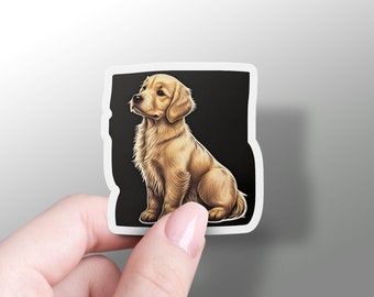 Golden Retriever Sticker Puppy Decal Sticker Vinyl Dog Owner Sticker for Laptop Puppy Hydroflask Sticker Notebook Sticker Cute Phone Sticker