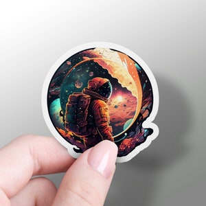 Astronaut Aufkleber Weltraum Aufkleber Coole Astronaut Vinyl Aufkleber Laptop Aufkleber Hydroflask Weltraum Aufkleber Notebook Aufkleber Vinyl Telefon Aufkleber