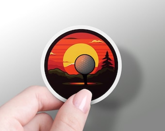 Adesivo pallina da golf, adesivo per auto da golf, regali da golf per le donne, accessori per auto da uomo, regalo da golf Groomsmen, regalo per gli amanti del golf, adesivo da golf