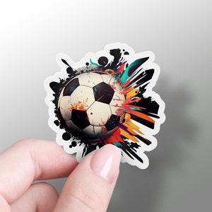 Fußball Aufkleber Fußball Aufkleber Englischer Fußball Vinyl Aufkleber Laptop Cooler Fußball Hydroflask Aufkleber Yeti Aufkleber Sport Telefon Aufkleber