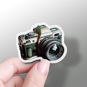 Pegatina para cámara, pegatina para fotografía, regalo para fotógrafo, pegatina para botellas de agua, vinilo para cámara, bonita pegatina para teléfono, regalo para fotógrafo