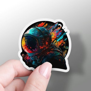 Astronaut Aufkleber Weltraum Aufkleber Bunte Astronaut Vinyl Aufkleber Laptop Aufkleber Hydroflask Weltraum Aufkleber Notebook Aufkleber Cooles Telefon Aufkleber