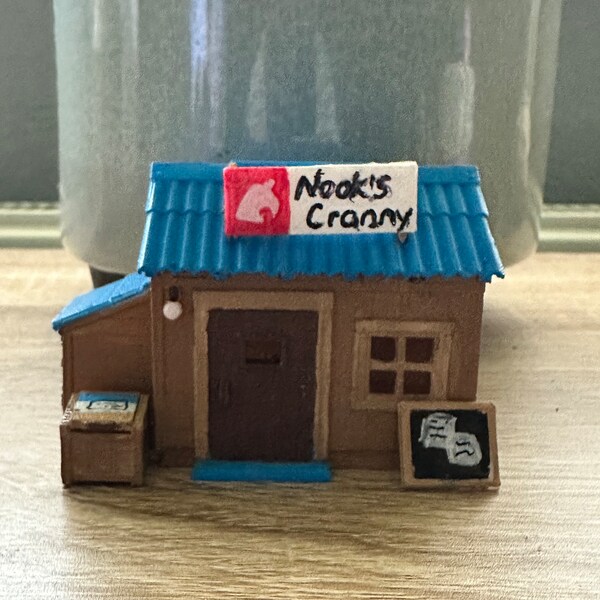 Hand made miniature Nook’s cranny. Animal crossing building. Tom nooks
