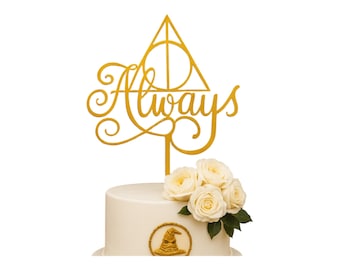 wedding cake topper “always” perfect for themed weddings.