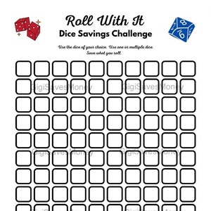 Roll With It Dice Savings Challenge