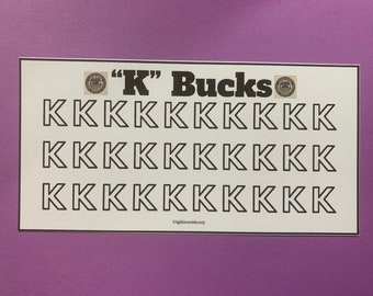 K Bucks Tracker