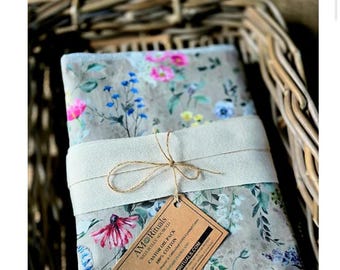 Organic Flannel Castor Oil Pack, Multi-Layered Wrap, Adjustable