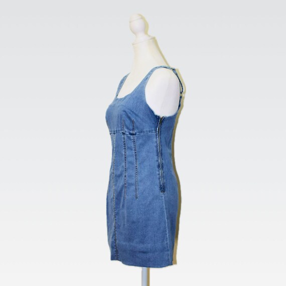 Y2K Denim Mini Dress - image 3