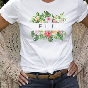 Womens fiji T-shirt, Fijian bula Shirt,  Holiday, pacific island shirt, beach, vacation, gift