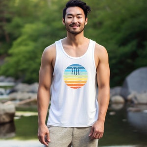 Fiji Tank Top, Fijian Shirt, Mens Womens Tank Top, Fiji Islands, Beach Singlet