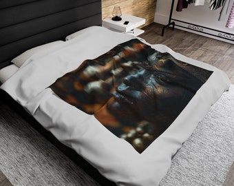 Queens Chess Velveteen Plush Blanket