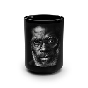 Black Coffee Black Mug V11, 15oz, Coffee Lover Gift, Matte Black Mug, Funny Mug, Coffee Mug Gift