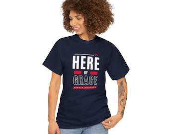 Here by Grace Unisex Heavy Cotton Tee