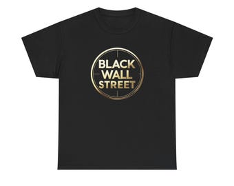 Gold Foil Graphic Tee, Black Wall Street Shirt, Unisex Cotton Tee, Empowerment Apparel, Social Justice Statement