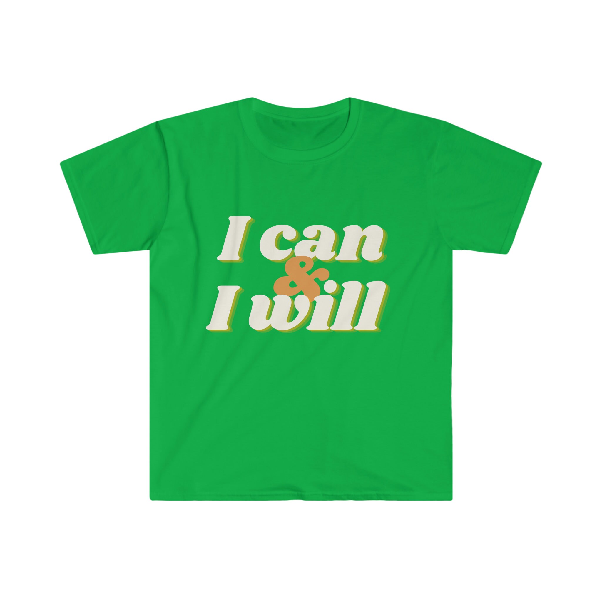 Je peux et je veux T shirt unisexe Softstyle conception de T shirt de motivation conception de T shirt de motivation cadeau pour lui cadeau pour elle cadeau Etsy France
