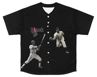 Cotton Blend Black Baseball Jersey for Men, Game Day Shirt, Sports Enthusiast Gift