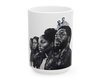 Simple Matte Black Ceramic Mug V1 (15oz), Minimalist Drinkware for Kitchen