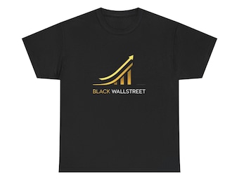 Black Wall Street Unisex Heavy Cotton Tee | Black Wall Street Graphic | Perfect for Motivation, Casual Wear, Gifts, History Enthusiasts,