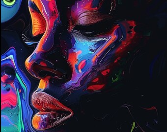 Space Neon Woman
