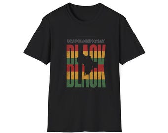 Unapologetically Black T-Shirt | Retro Pan-African Colors