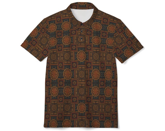 Featured listing image: Geometric Medallion Pattern Polo