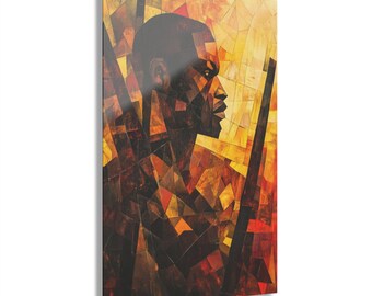 Man of Arms, Artistic Acrylic Wall Print - Vibrant Home Décor, Modern Art, Unique Gift Idea, Abstract Acrylic Painting, Statement Art Piece