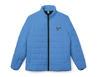 Black Life Women Puffer Jacket Periwinkle