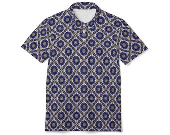 Stylish Plaid Style Polo Shirt - Perfect for Casual Outings, Vacations, or Gift-giving, All-Over Print, Summer Essentials, Trendy Fashion