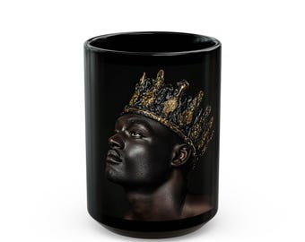 Black Coffee Ceramic Mug V3 (15oz)