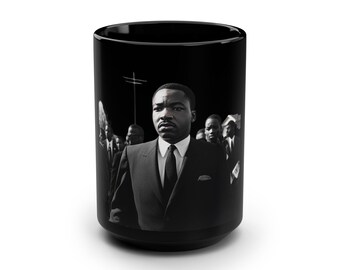 Minimalist Black Mug V7, 15oz, Modern Coffee Cup, Matte Finish Mug, Coffee Gift, Kitchenware