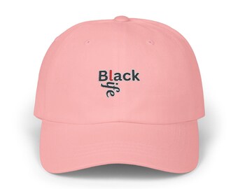 Black Life Embroidered Dad Cap, Adjustable Baseball Cap, Hip Hop Hat, Black Lives Matter Cap, Activist Gift