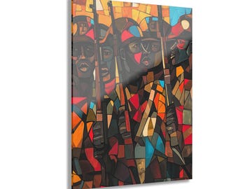 Revolutionaries Vibrant Acrylic Wall Art Print, Colorful Decor, Home Styling, Unique Gift, Modern Art, Framed Hanging Artwork