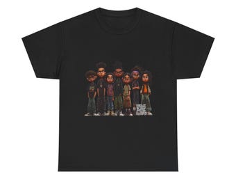 Diverse Kids Crew Illustration T-Shirt | Cartoon Friends Tee